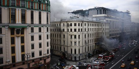При пожаре в центре Москвы погибли двое детей