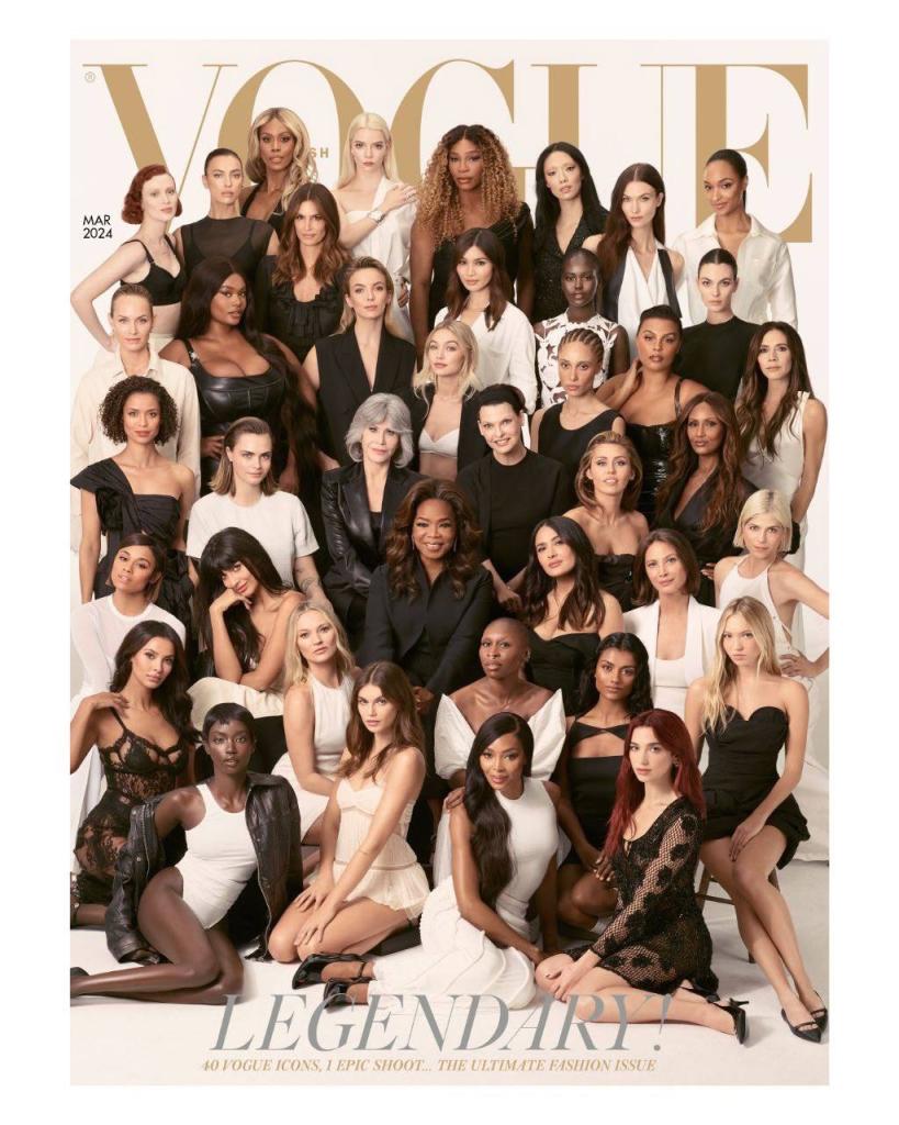 Vogue выпустил обложку с 40 легендарными женщинами