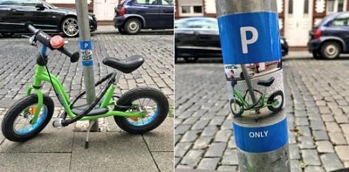 Незнакомец сделал для ребёнка личную вело-парковку