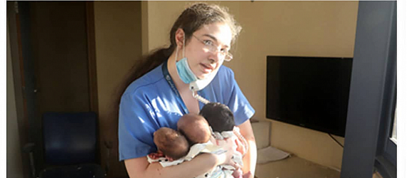 Медсестра спасла троих новорождённых во время взрыва в Бейруте. Она этого не помнит